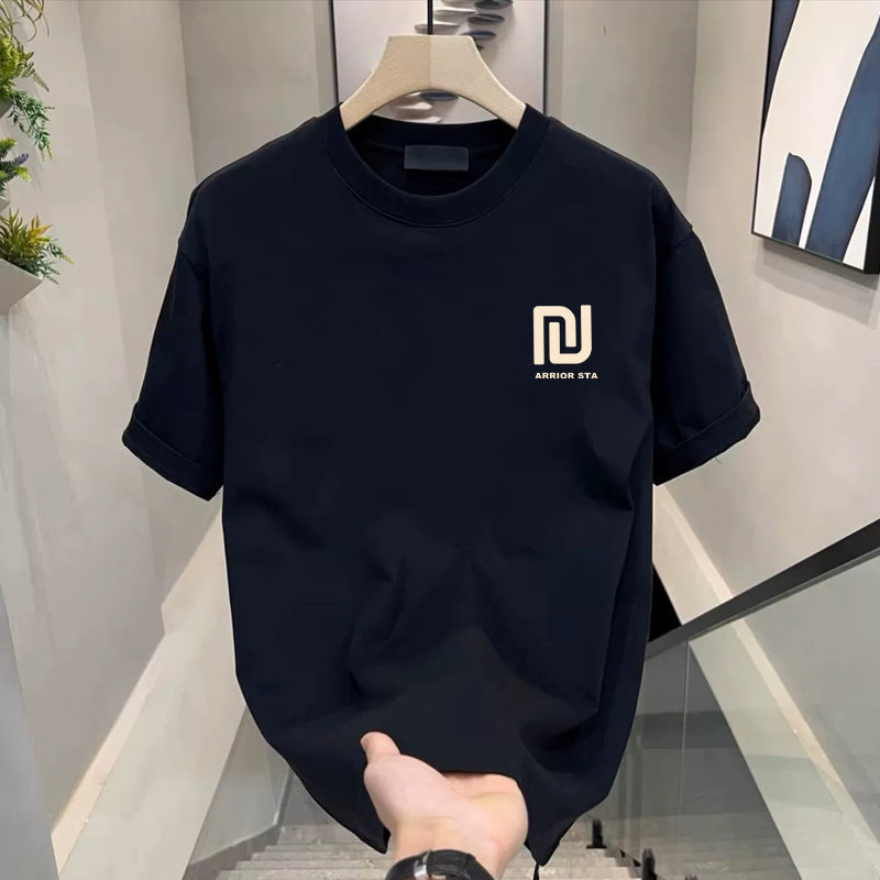 Frost Silk Graphic Tee – Men's Cool Printed T-Shirt