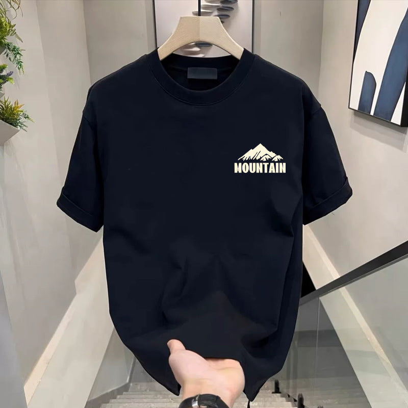 Frost Silk Graphic Tee – Men's Cool Printed T-Shirt