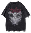 Gothic wing print men's t-shirt streetwear - photo 4 | Everyday Avenue
